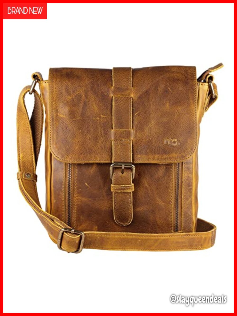 Genuine Leather Crossbody Purse Handbag Over Shoulder Bag